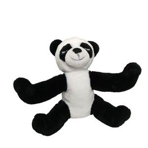 Dan Dee Panda Bear Stuffed Animal Plush 10" Black White Sleepy Sewn Eyes